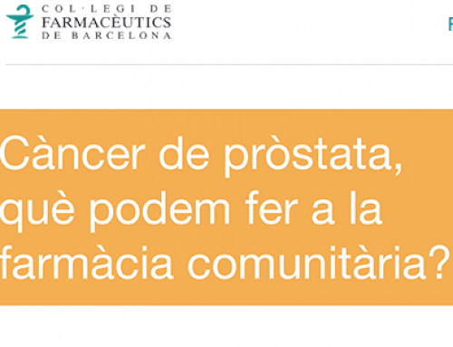 Conferència: Càncer de pròstata, què podem fer a la farmàcia comunitària?