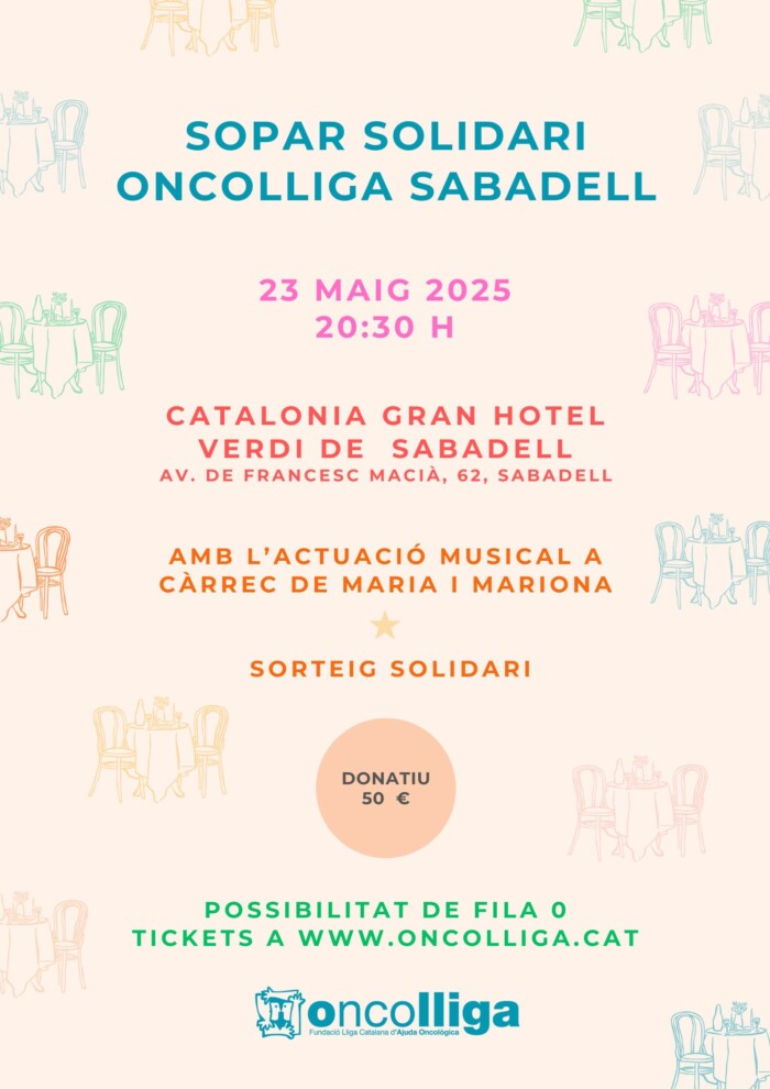 Sopar Solidari Oncolliga Sabadell (Fila Zero)