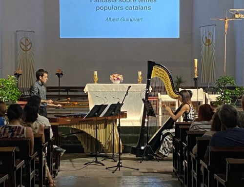 Vespres de Clàssica porta avui dimecres un concert únic d’arpa i marimba a Calella