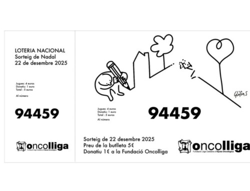Col·labora amb la Fundació Oncolliga i compra’ns participacions de la Loteria de Nadal