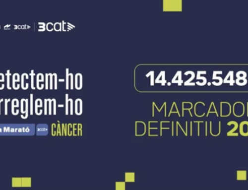 La Marató 2025 tanca el marcador final amb 14.425.548 euros per a la recerca en càncer